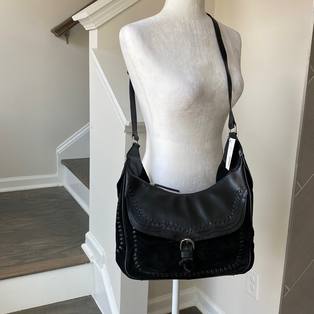 Zara Suede Crossbody Bag